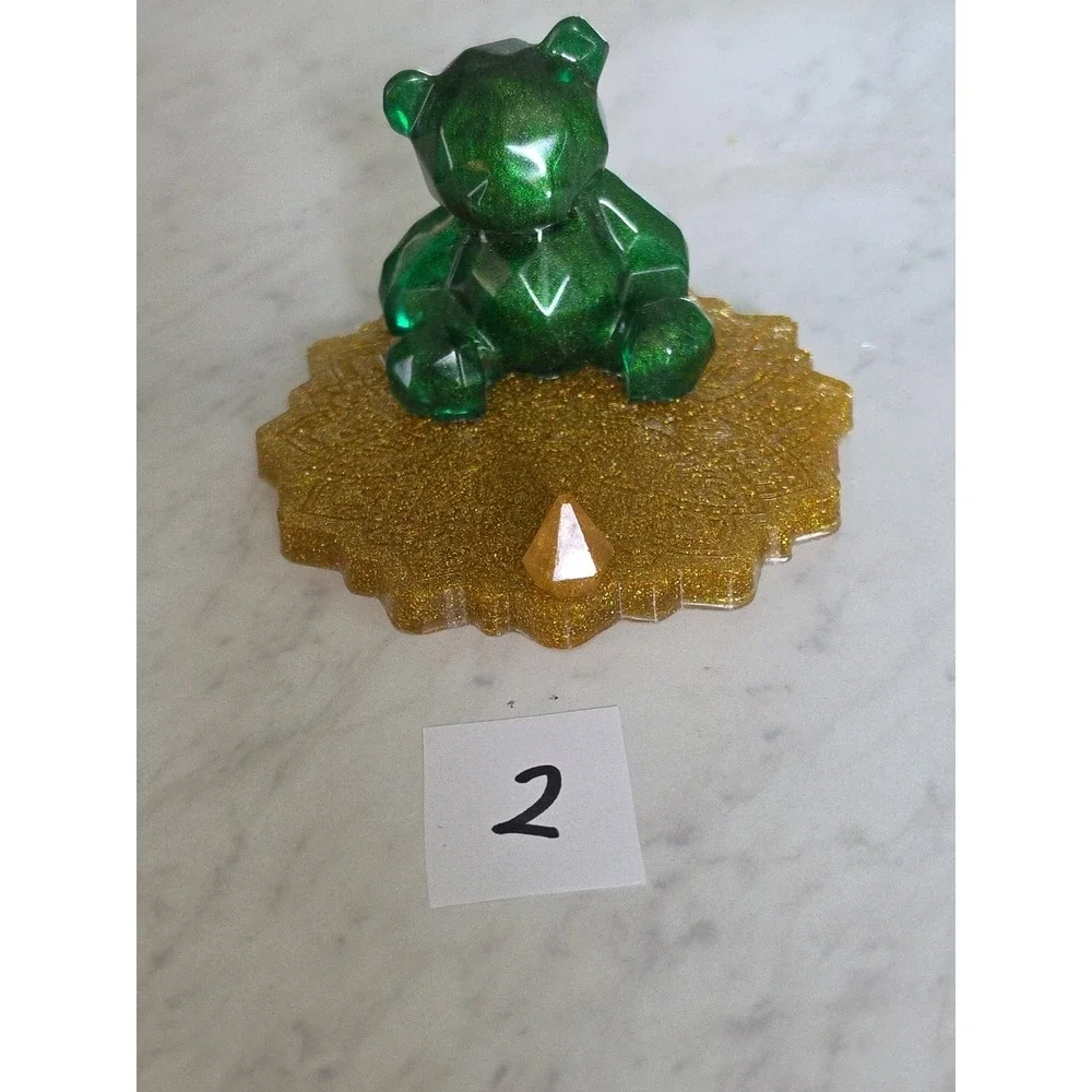 Handmade Resin Cell Phone Holder Unicorn Bear